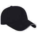 Master Classic Cap – Black with White Stripe | Style Club Drip